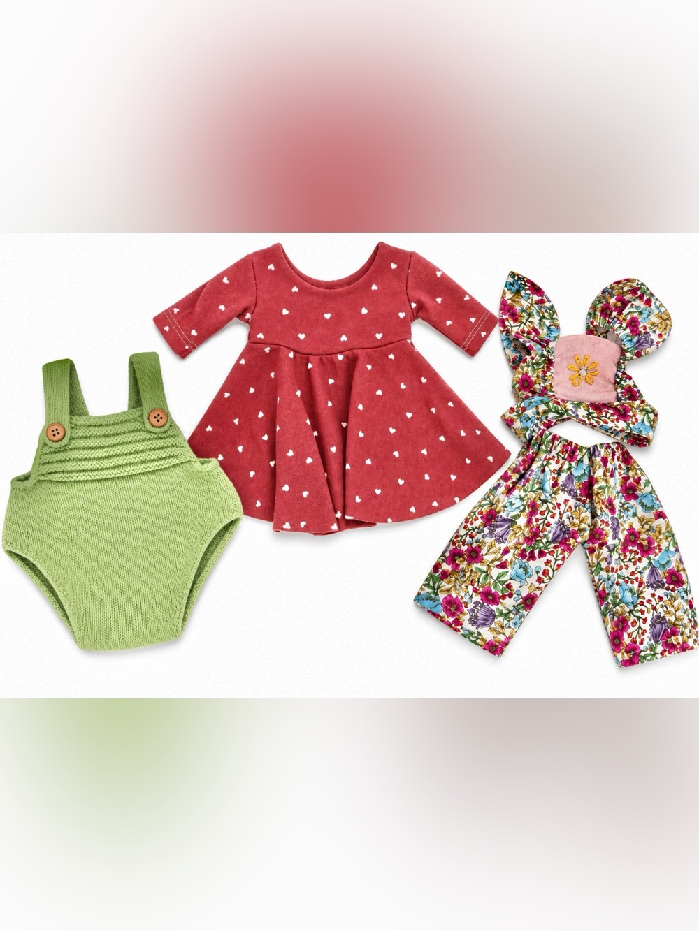 Olli Ella Dinkum Doll & Little Mizz Dolly Clothes Outfit Set 14” Doll